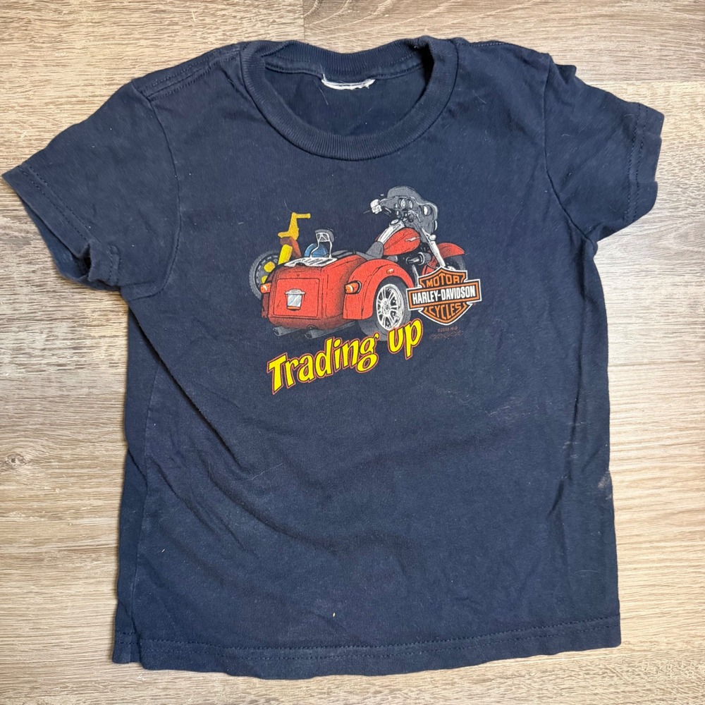 Harley-Davidson Toddler 2T Navy Blue Trading Up Smoky Mountain Tennessee T-Shirt